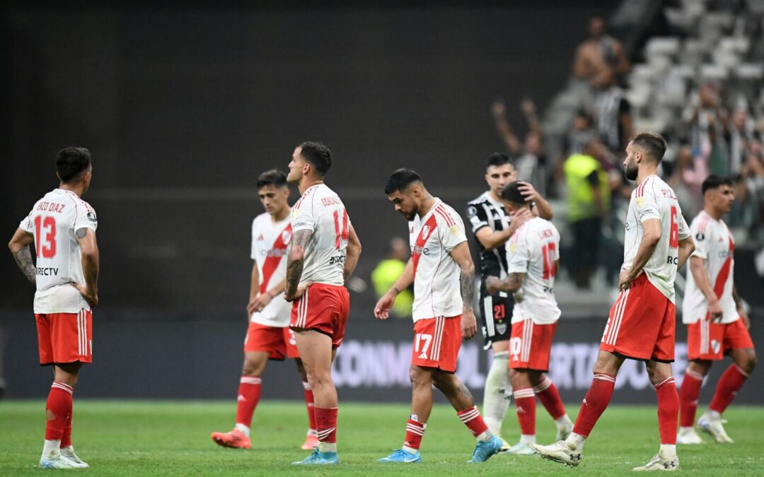 River, goleado por Atlético Mineiro en la ida de semifinales de la Copa Libertadores