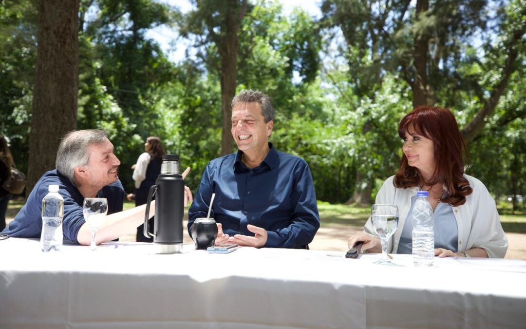 Reunión del PJ: Cristina Kirchner, Massa y Kicillof se mostraron juntos