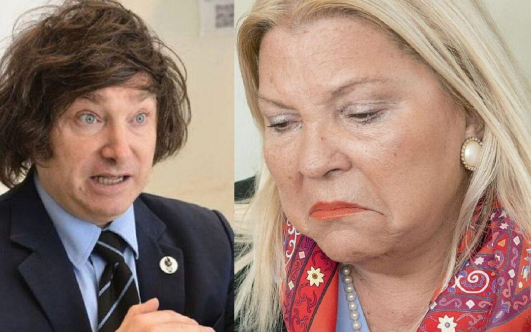 El presidente Milei se cruzó en redes con «Lilita» Carrió por sus custodios