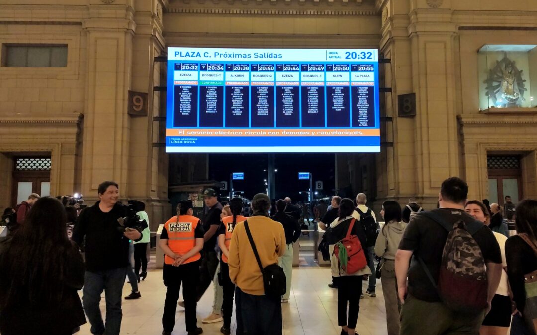 Por una protesta gremial, los trenes circulan a una velocidad máxima de 30 km/h