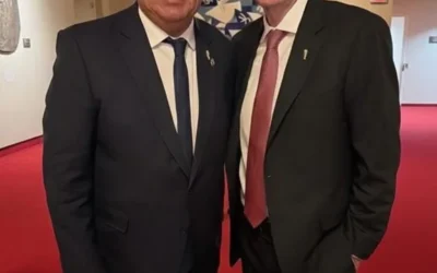 Tapia se mostró con el presidente de la FIFA en medio del escándalo con Milei y Verón