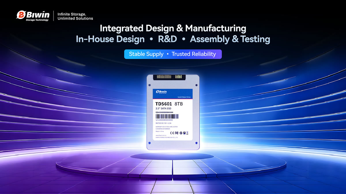 BIWIN lanzó el SSD industrial TDS600